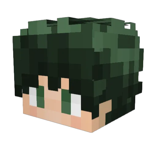 Detective1854 Minecraft avatar head, 3D render