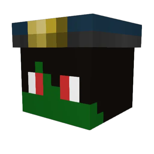 DetectiveLolbit Minecraft avatar head, 3D render