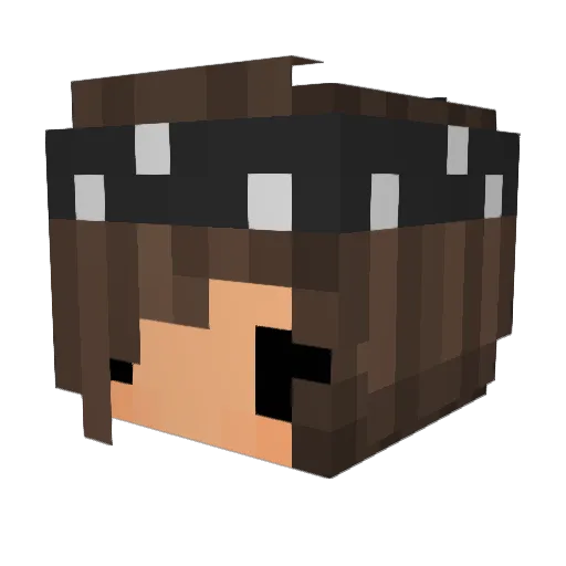 DetectiveRachel Minecraft avatar head, 3D render
