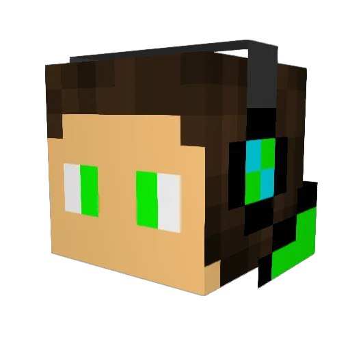 DetectiveSteven2 Minecraft avatar head, 3D render