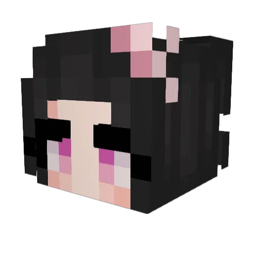 Detective_Kyouko Minecraft avatar head, 3D render