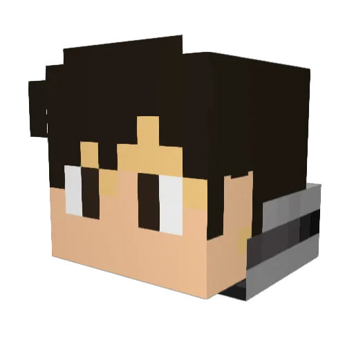 Detective_Pixel Minecraft avatar head, 3D render