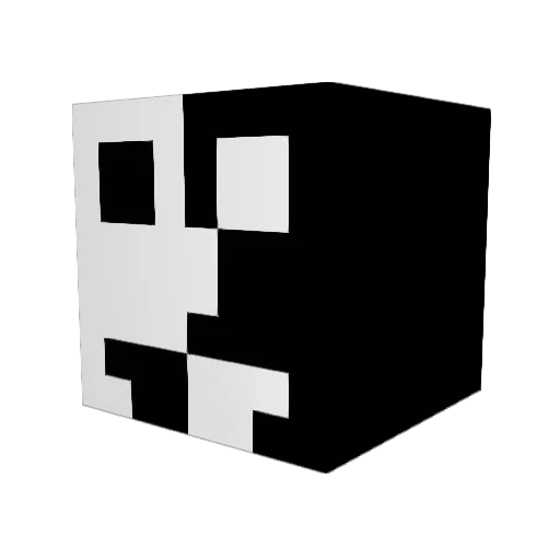 Detectivezoo Minecraft avatar head, 3D render