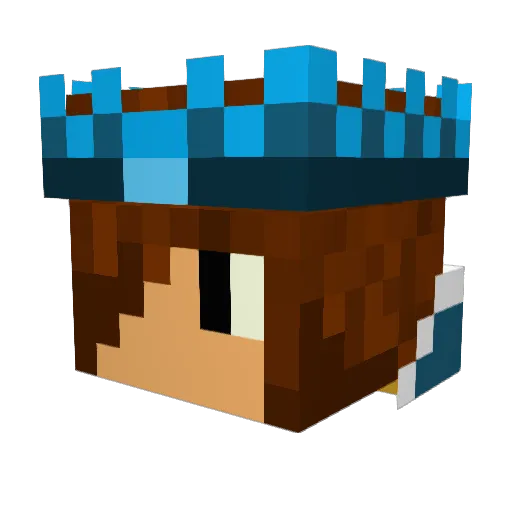 Detek776 Minecraft avatar head, 3D render