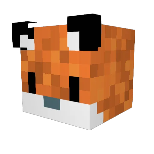 DetektivShadow Minecraft avatar head, 3D render