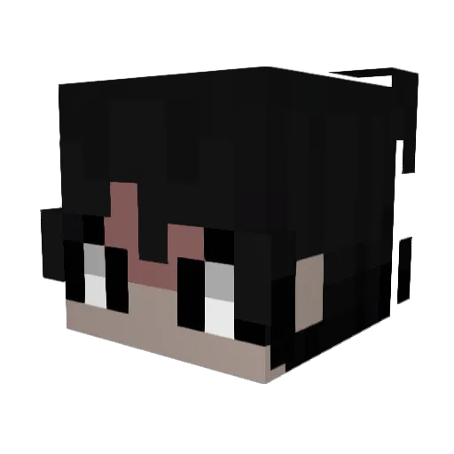 DetergenteGamer Minecraft avatar head, 3D render