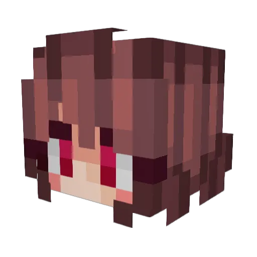 Determination_ Minecraft avatar head, 3D render