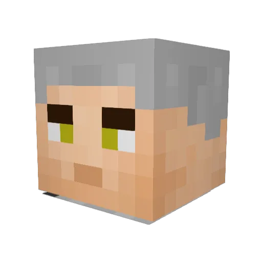 DeterminedBlaze Minecraft avatar head, 3D render