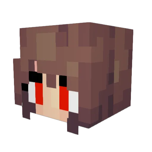 DeterminedDemon Minecraft avatar head, 3D render