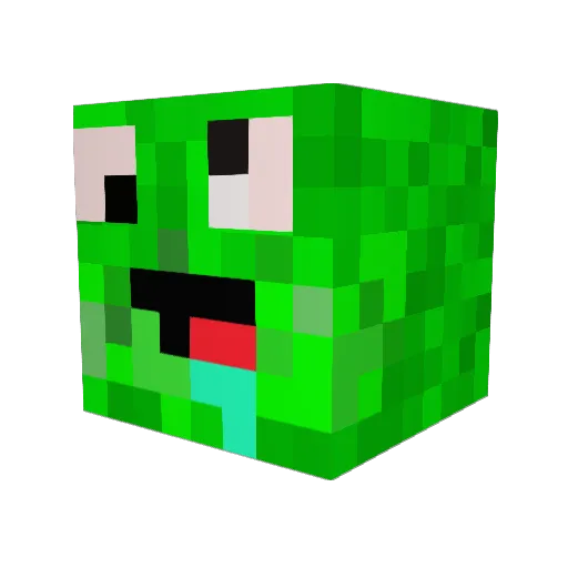 DeterminedTaDerp Minecraft avatar head, 3D render