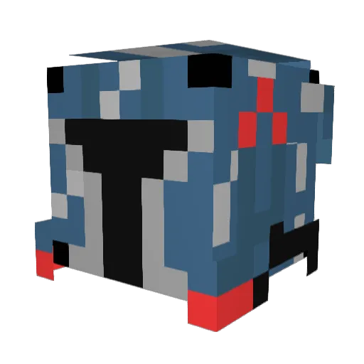 DetetiveLore Minecraft avatar head, 3D render