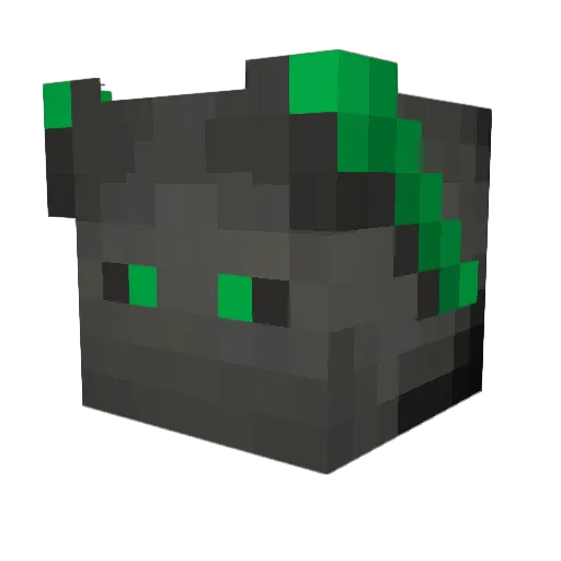 Dethstrider Minecraft avatar head, 3D render