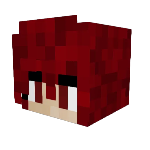 Deto97 Minecraft avatar head, 3D render
