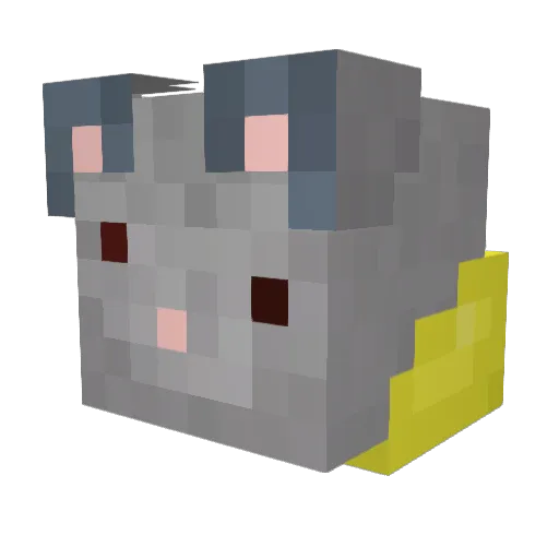 DetonaX Minecraft avatar head, 3D render
