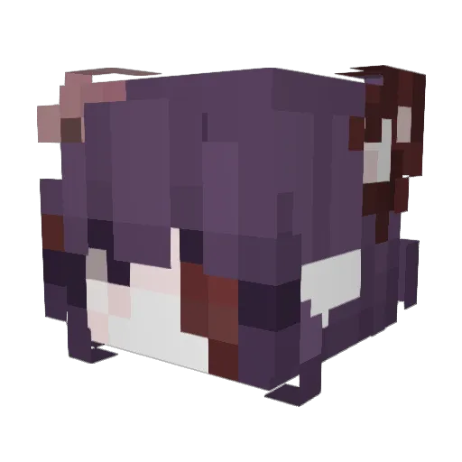 DetonoFemboys Minecraft avatar head, 3D render