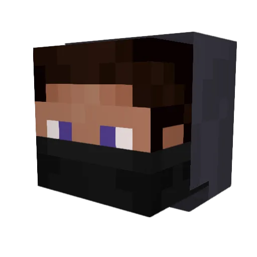DetoxInStack Minecraft avatar head, 3D render