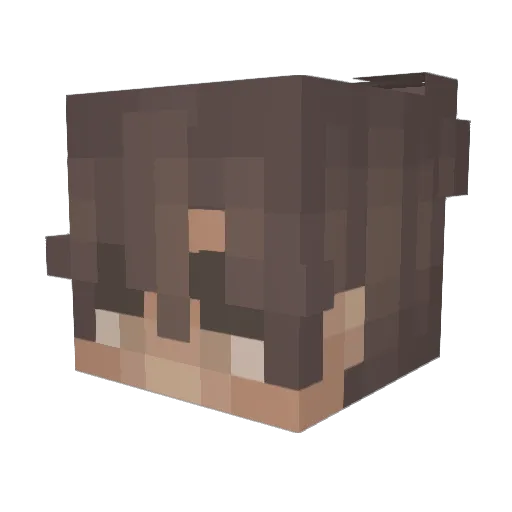 Detrick1010 Minecraft avatar head, 3D render