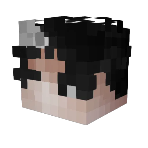 Detrim Minecraft avatar head, 3D render