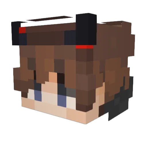 Detrix22_4 Minecraft avatar head, 3D render