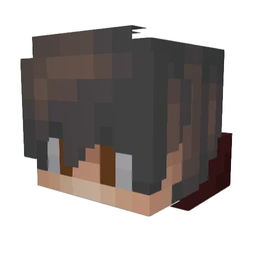 Detrix_ Minecraft avatar head, 3D render