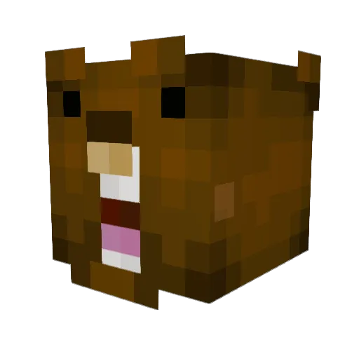 Detro1t Minecraft avatar head, 3D render