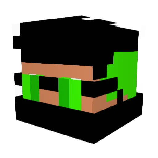 Dets_GOD Minecraft avatar head, 3D render