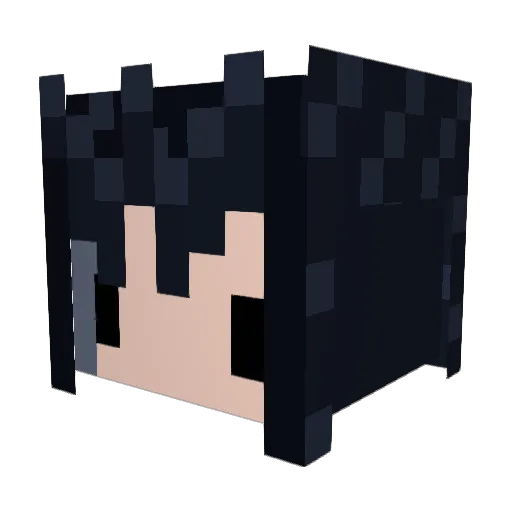 Dettnix Minecraft avatar head, 3D render