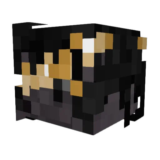 DeuSComicKAYDY Minecraft avatar head, 3D render