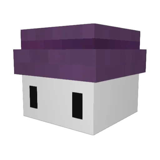 DeuSFabe Minecraft avatar head, 3D render