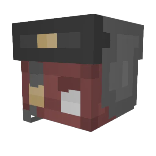 DeuceGotBanned Minecraft avatar head, 3D render