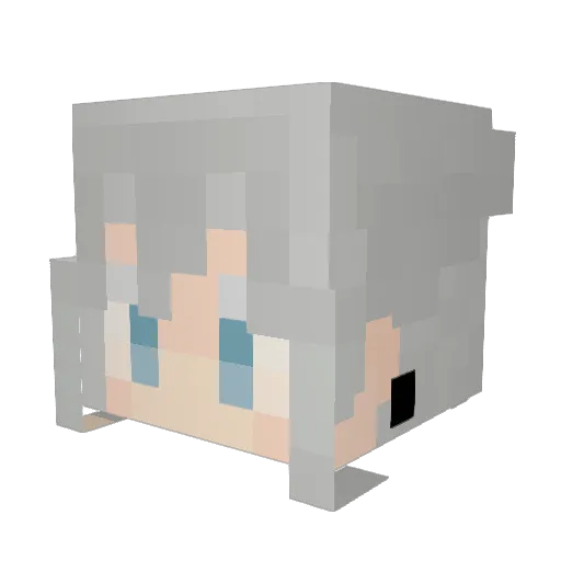 Deuce_68 Minecraft avatar head, 3D render