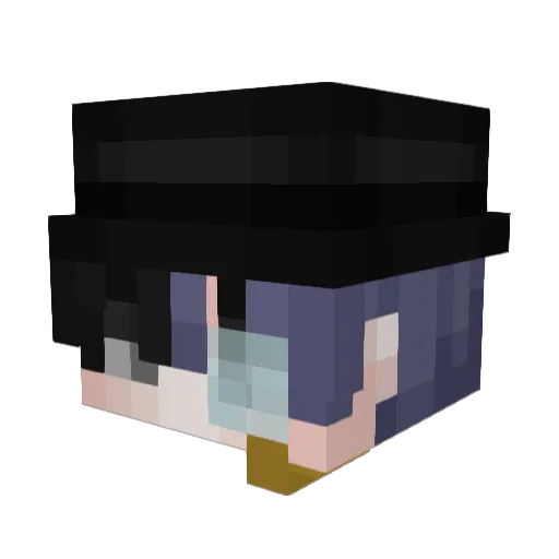 DeucingIt Minecraft avatar head, 3D render