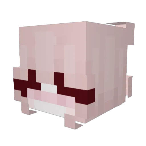 DeungKui Minecraft avatar head, 3D render