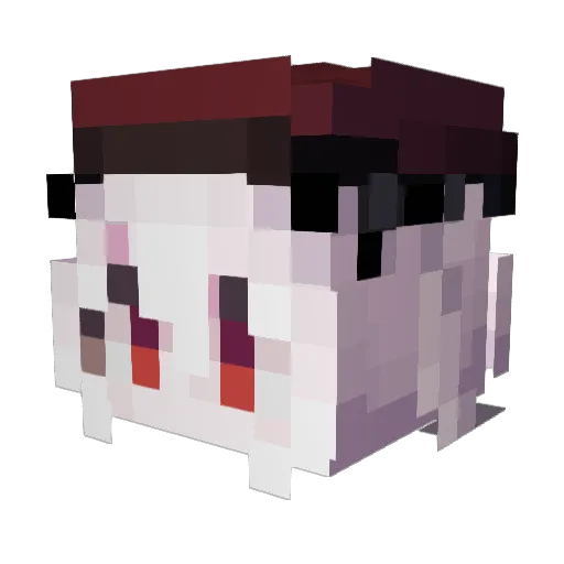 Deunggyo Minecraft avatar head, 3D render