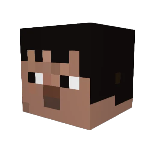 DeusDoJoguinho Minecraft avatar head, 3D render