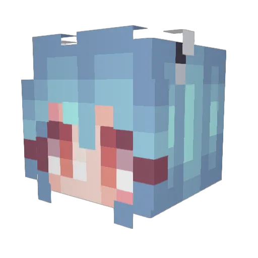 DeusExRei Minecraft avatar head, 3D render