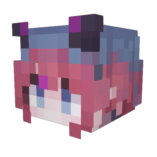DeusExStar Minecraft avatar head, 3D render