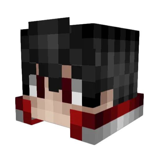 DeusLoVuIt Minecraft avatar head, 3D render