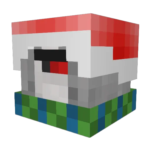 DeusNaoExiste Minecraft avatar head, 3D render