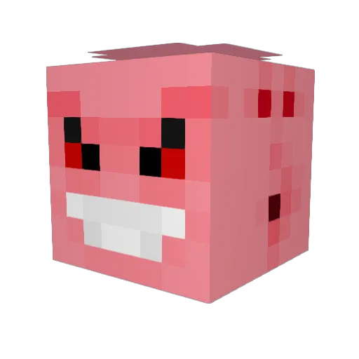 DeusRexy Minecraft avatar head, 3D render