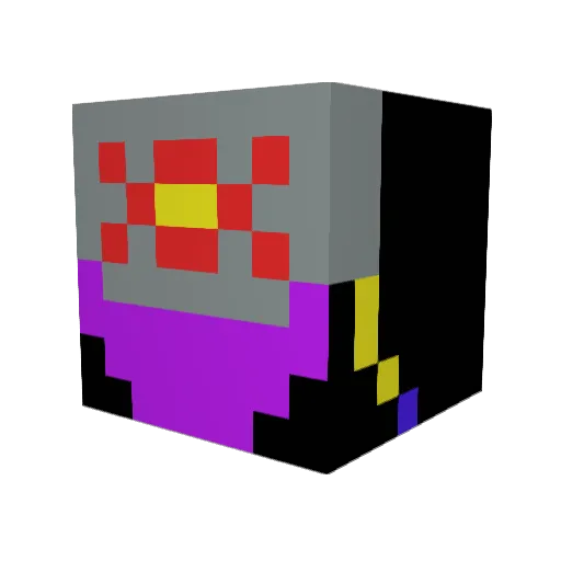 DeusVult11 Minecraft avatar head, 3D render
