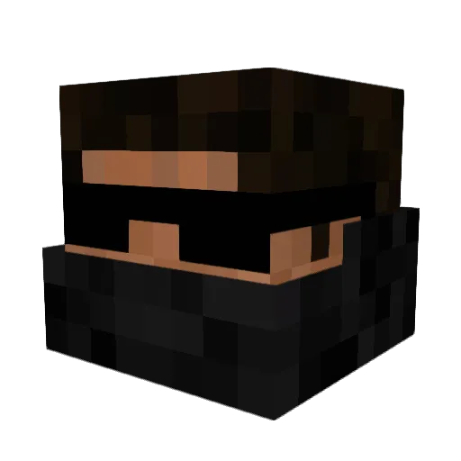 Deus_Ex_Machina Minecraft avatar head, 3D render