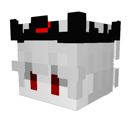 Deuskev Minecraft avatar head, 3D render