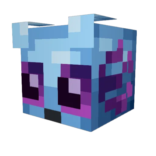 Deusphage Minecraft avatar head, 3D render