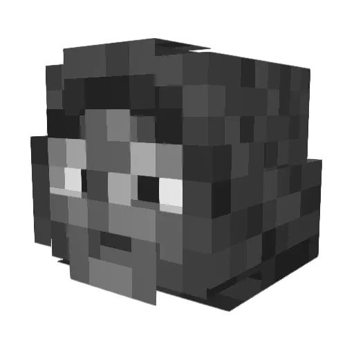 DeutscheKlinge Minecraft avatar head, 3D render
