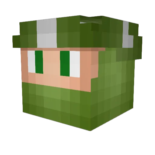Deutschermann121 Minecraft avatar head, 3D render