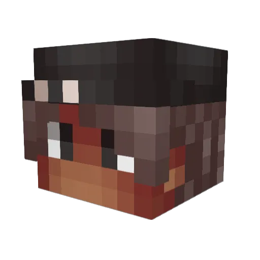 DeutschesReich Minecraft avatar head, 3D render