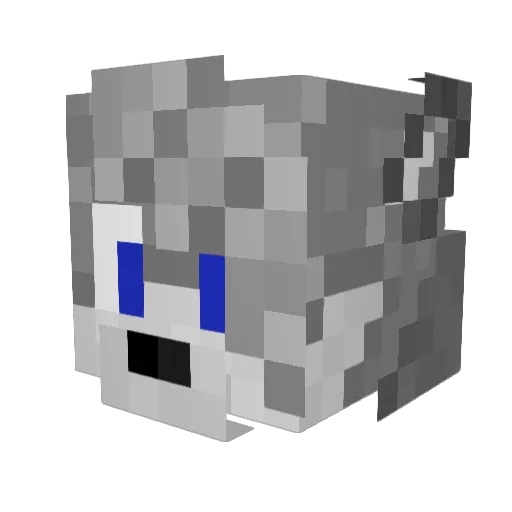 DeutschritterII Minecraft avatar head, 3D render