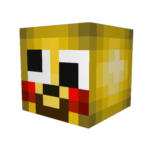 Deutz10 Minecraft avatar head, 3D render