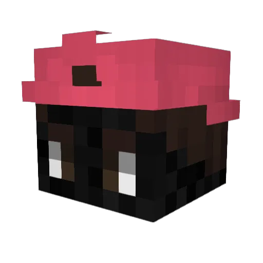 DeutzFahr18 Minecraft avatar head, 3D render